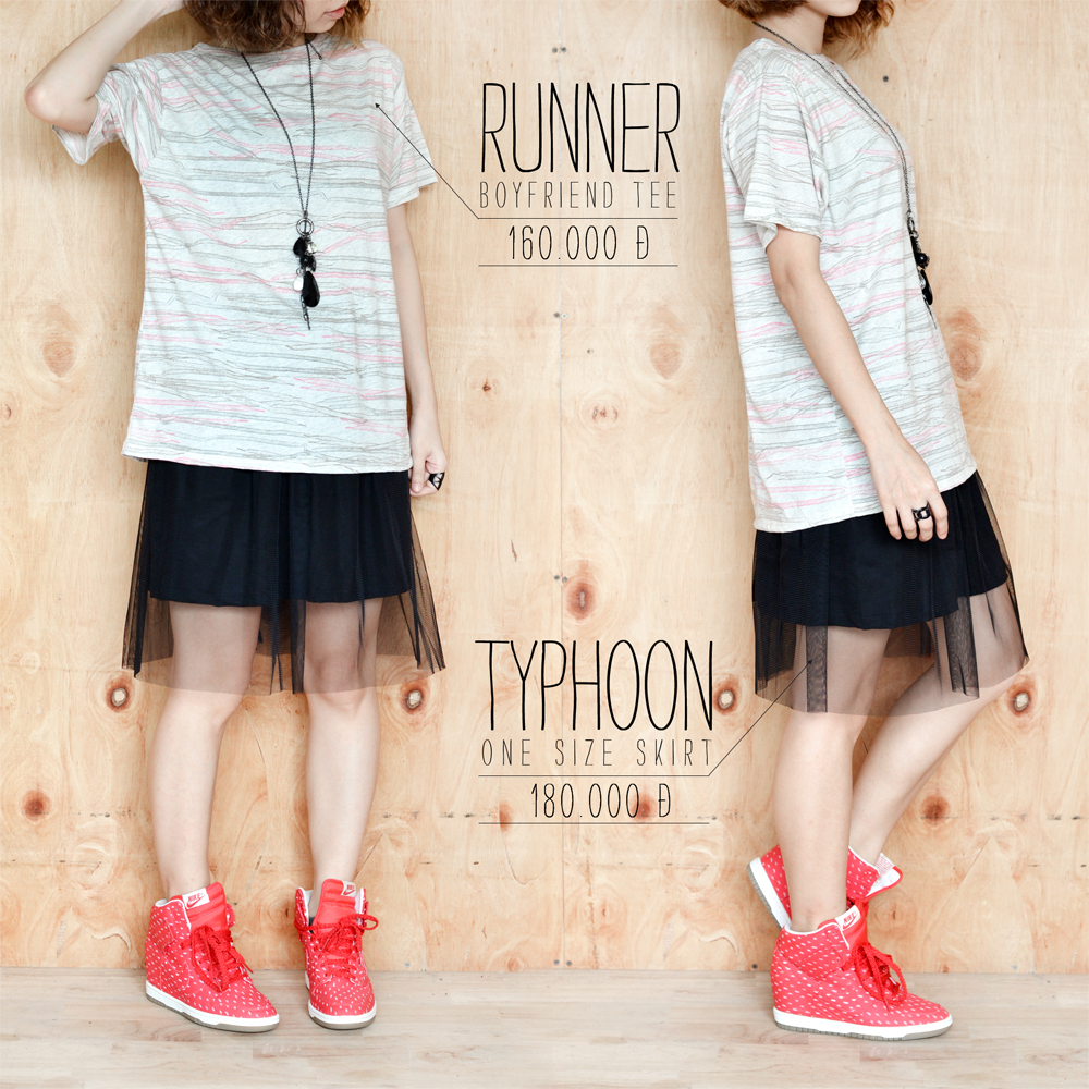 Runner tee + Typhoon skirt